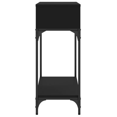vidaXL Konsolinis staliukas, juodas, 100x30,5x75cm, apdirbta mediena