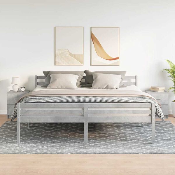 vidaXL Naktinės spintelės su 2 stalčiais, 2vnt., betono, 40x36x50cm