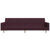 vidaXL Dvivietė sofa-lova, violetinės spalvos, audinys