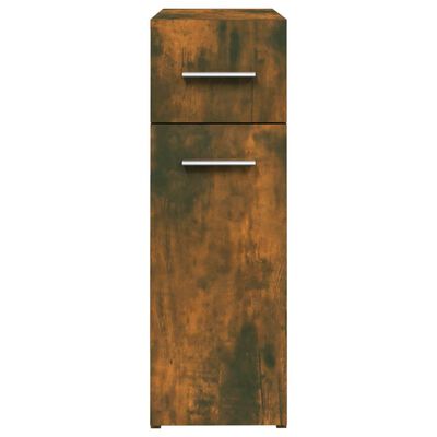 vidaXL Vaistų spintelė, dūminio ąžuolo spalvos, 20x45,5x60cm, mediena