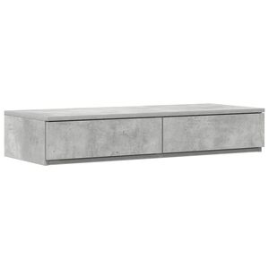 vidaXL Lovos stalčiai Betono pilka 100 x 36,5 x 16,5 cm