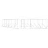 vidaXL Lauko voljeras &scaron;unims, sidabrinis, 6x14x2m, plienas