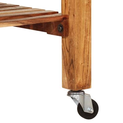 vidaXL Virtuvės vežimėlis, 55x55x89cm, akacijos medienos masyvas