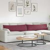 vidaXL Sofa Pagalvės 2 pcs Vyno raudona 145 x 40 cm audinys