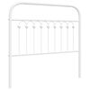 vidaXL Metalinis pakaitinis galvūgalis, baltos spalvos, 100cm