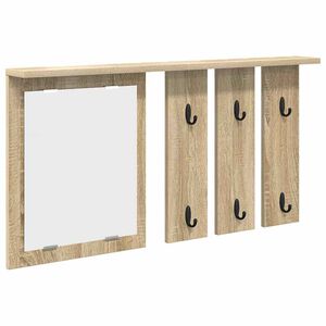 vidaXL Prikabinamas paltas Sieninis Sonoma ąžuolas 85 x 10 x 45 cm
