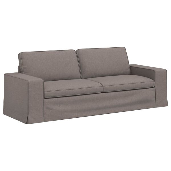 vidaXL Sofa Taupe Bendri matmenys: 222 x 80 cm (P X G x A) Aksomas