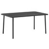 vidaXL Sodo stalas, tamsiai pilkas, 150x90x72cm, plienas