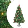 vidaXL Kalėdų eglutė su LED lemputėmis 120 cm 150 LED &Scaron;ilta balta