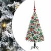 vidaXL Dirbtinė Kalėdų eglutė Balta 120 cm PVC ir Plienas ir Plastikas