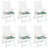vidaXL Kėdžių pagalvės 6 pcs Įvairiaspalvis 50 x 50 x 4 cm