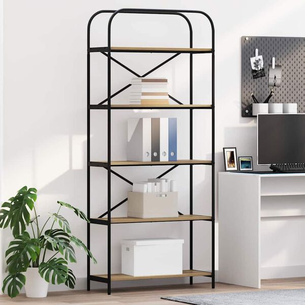 vidaXL Knygų lentyna Amatininkų ąžuolas 80 x 30 x 183 cm