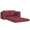vidaXL Sofa lova 60cm Vyno raudona audinys