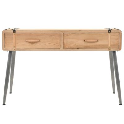 vidaXL Konsolinis staliukas, tvirta eglės mediena, 115x40,5x76cm