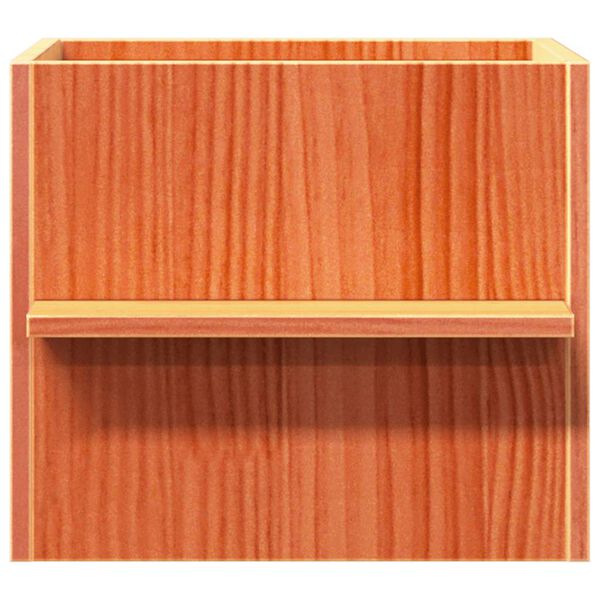 vidaXL Cat House Wax Ruda 51x35x30 cm Pušies masyvo