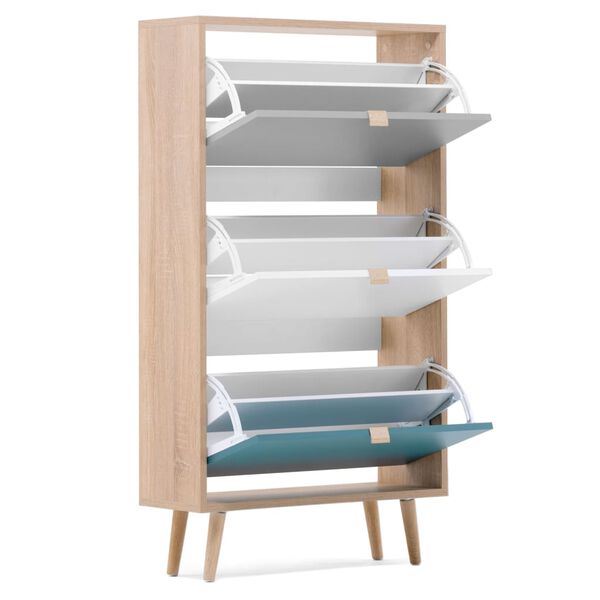 Finori Batų spintelė C-uba 42, sonoma ąžuolo ir trispalvė