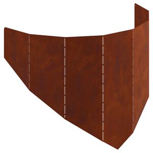 vidaXL Vejo kra&scaron;tas 100 x 45 cm Plienas Rūdijanti