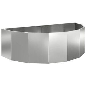 vidaXL Lovelis Sidabro 120 x 60 x 35 cm Cinkuota plienas