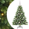 vidaXL Dirbtinė Kalėdų eglutė su 150 LED Žalia 120 cm PE ir PVC