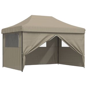 vidaXL &Scaron;ventės palapinė Taupe 279 x 410 x 315 cm Oksfordo audinys