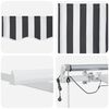 vidaXL Automatinė i&scaron;traukiama markizė, antracito ir balta, 300x250cm