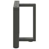 vidaXL Kavos staliuko kojelės, T formos, 2 vnt., antracito spalvos, 50x25x(42-43) cm, plienas