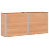 vidaXL Paauk&scaron;tinta sodo lova Ruda 200 x 50 x 91 cm WPC ir aliuminis