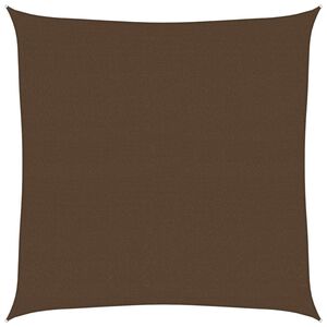 vidaXL Uždanga nuo saulės, rudos spalvos, 7x7m, HDPE, 160g/m&sup2;