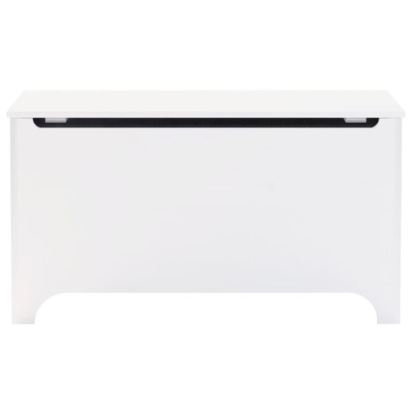 vidaXL Daiktadėžė su ratukais RANA, balta, 100x49x54cm, pu&scaron;is