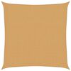 vidaXL Burė nuo saulės, smėlio, 2x2m, HDPE, 160g/m&sup2;, kvadratinė