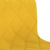 vidaXL Pasukamos valgomojo kėdės, 2vnt., garstyčių geltonos, aksomas