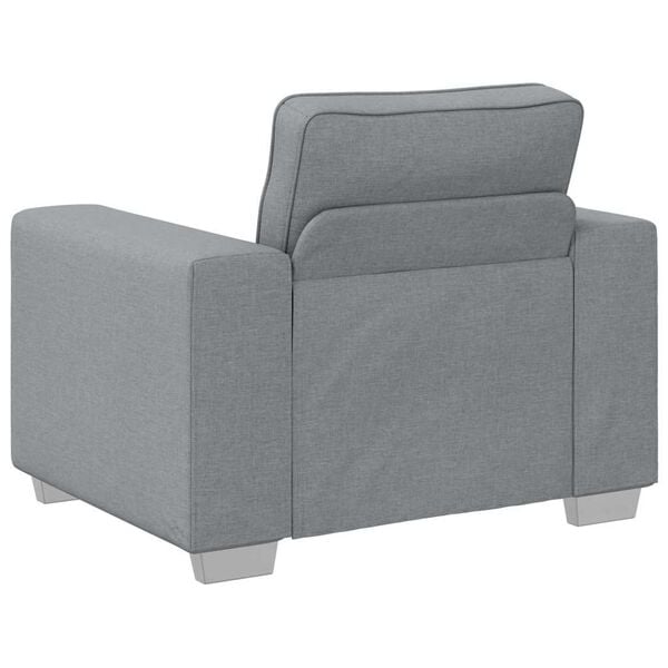 vidaXL Sofa Šviesiai pilka 100 x 77 x 82 cm audinys