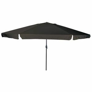 vidaXL Sodo skėtis Juoda 394 x 394 x 248 cm Poliesteris ir plienas