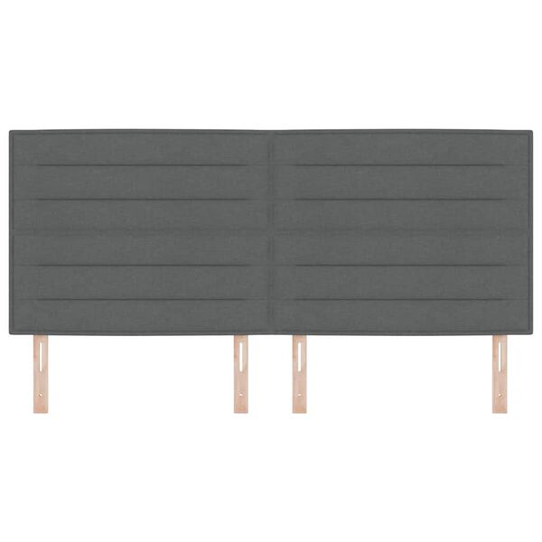 vidaXL Galvūgalis Tamsiai pilka 200 cm audinys