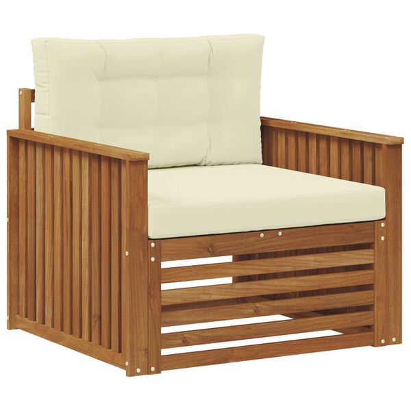 vidaXL Lauko sofos komplektas Tvirta akacijos mediena ir poliesteris