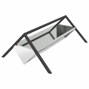vidaXL Gyvulių pa&scaron;arų lova Sidabrinė 111 x 76 x 38 cm 10 kg