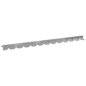 vidaXL Vejo kra&scaron;tas 10 vnt. 102 x 4 x 4 cm Plienas Sidabrinė
