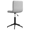 vidaXL Pasukamos valgomojo kėdės, 2vnt., &scaron;viesiai pilkos, aksomas