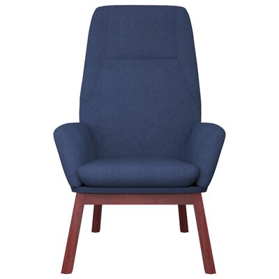 vidaXL Poilsio kėdė, mėlynos spalvos, audinys