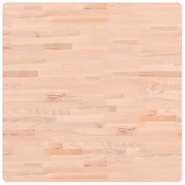 vidaXL Stalvir&scaron;is, 80x80x1,5cm, bukmedžio masyvas, kvadratinis