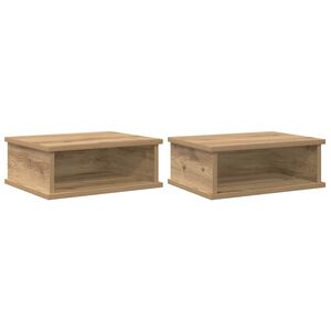 vidaXL Naktinis staliukas 2 pcs Amatininkų ąžuolas 40 x 31 x 15 cm