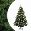 vidaXL Dirbtinė Kalėdų eglutė su burbulais 120 cm 150 LED &Scaron;ilta balta