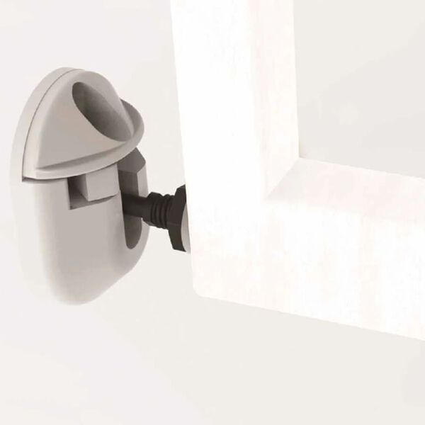 Noma I&scaron;skleidžiami mediniai apsauginiai vartai, balti, 63,5-106 cm