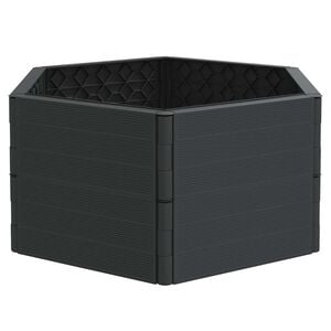 vidaXL Sodo lovelis, antracito spalvos, PP