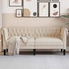 vidaXL Dvivietė chesterfield sofa, linas