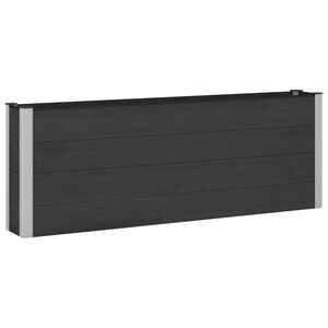 vidaXL Paauk&scaron;tinta sodo lova 2 pcs WPC ir aliuminis