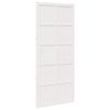 vidaXL Tvarto durys 90 x 2,5 x 208 cm Pu&scaron;ies medienos masyvas Balta