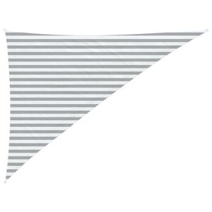 vidaXL Saulės burė &Scaron;viesiai pilka ir balta. 3 x 4 x 5 m