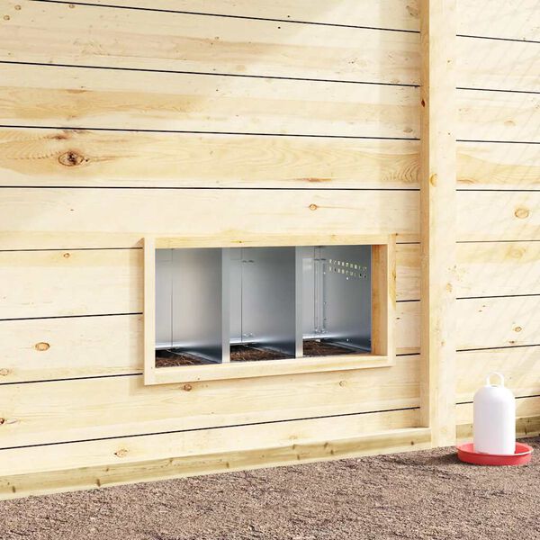 vidaXL Vi&scaron;čių lizdas, 3 skyriai su kojelėmis, cinkuotas plienas