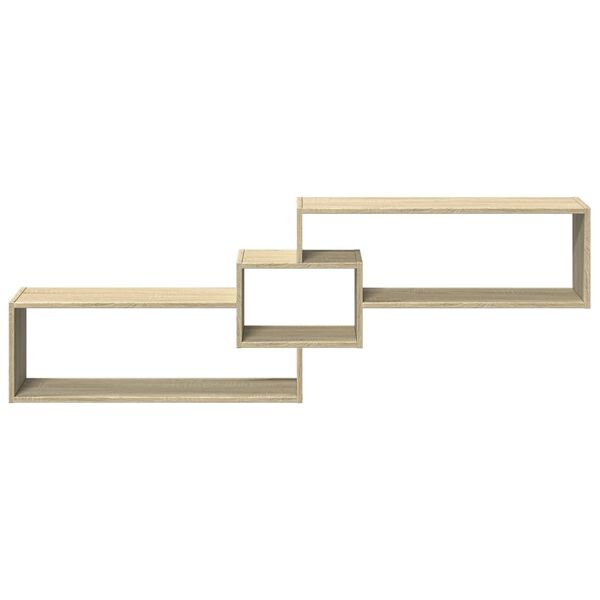 vidaXL Sieninė spintelė, sonoma ąžuolo, 158x18x53cm, apdirbta mediena